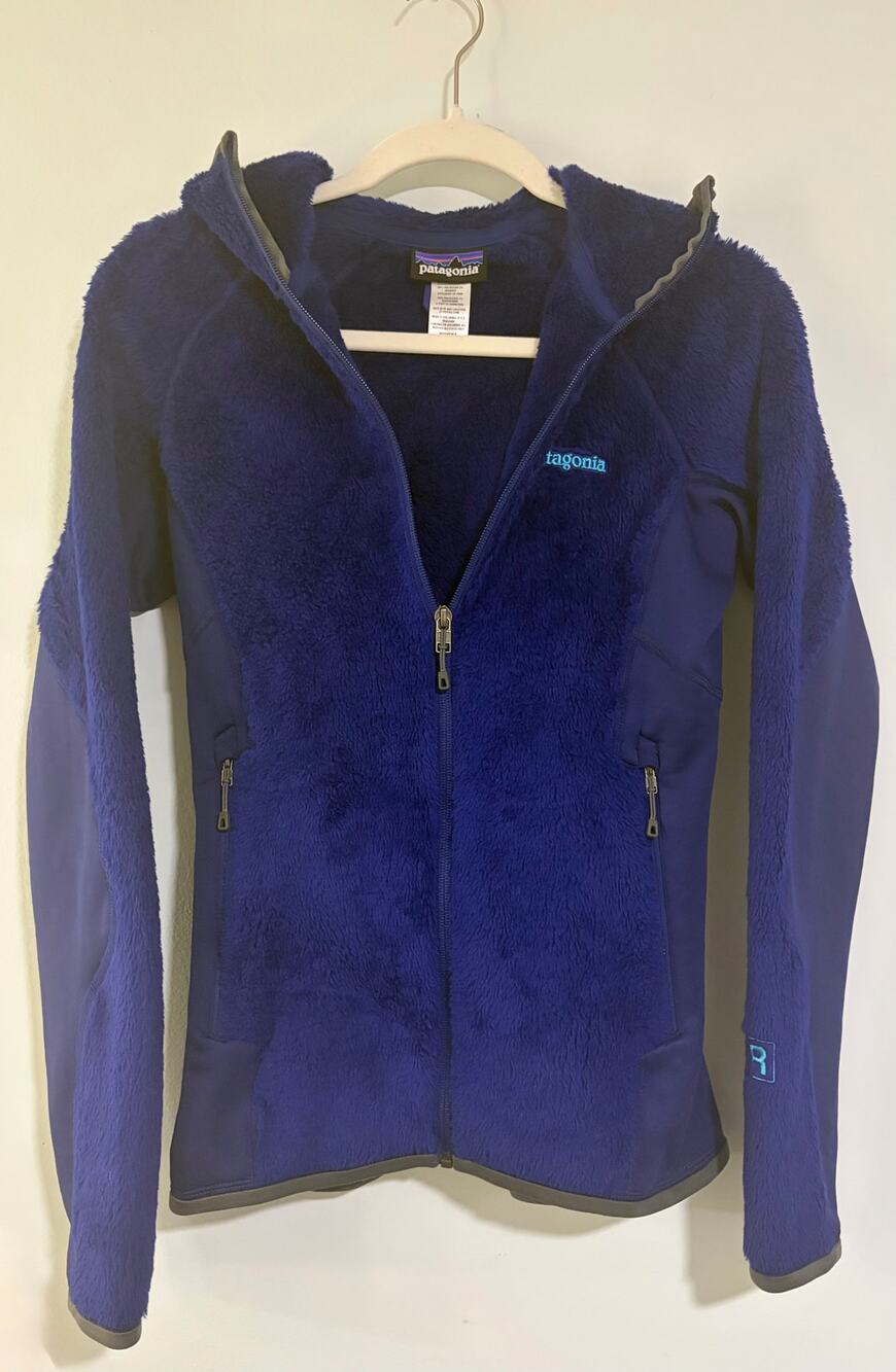 Patagonia R2 Regulator High Loft Fleece Jacket Women's Small Blue Full Zip